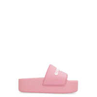 Sandale Givenchy Givenchy Logoed Rubber Platform Slides