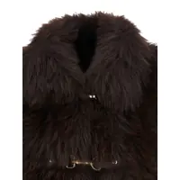 Imbracaminte URBANCODE Dama - Geci URBANCODE Brown Sleeveless Shearling With Front Closure In Faux Fur Woman Black Femei (BM 18716973) - B-mall.ro