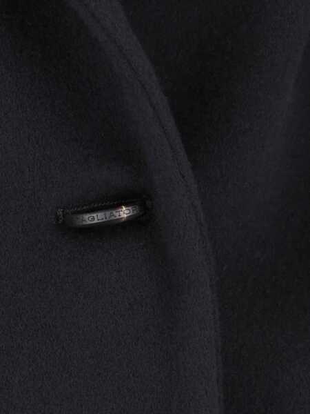 Paltoane Tagliatore Jole Black Double-Breasted Coat With Golden Buttons In Wool Blend Woman Black Femei (BM 18718473) 3