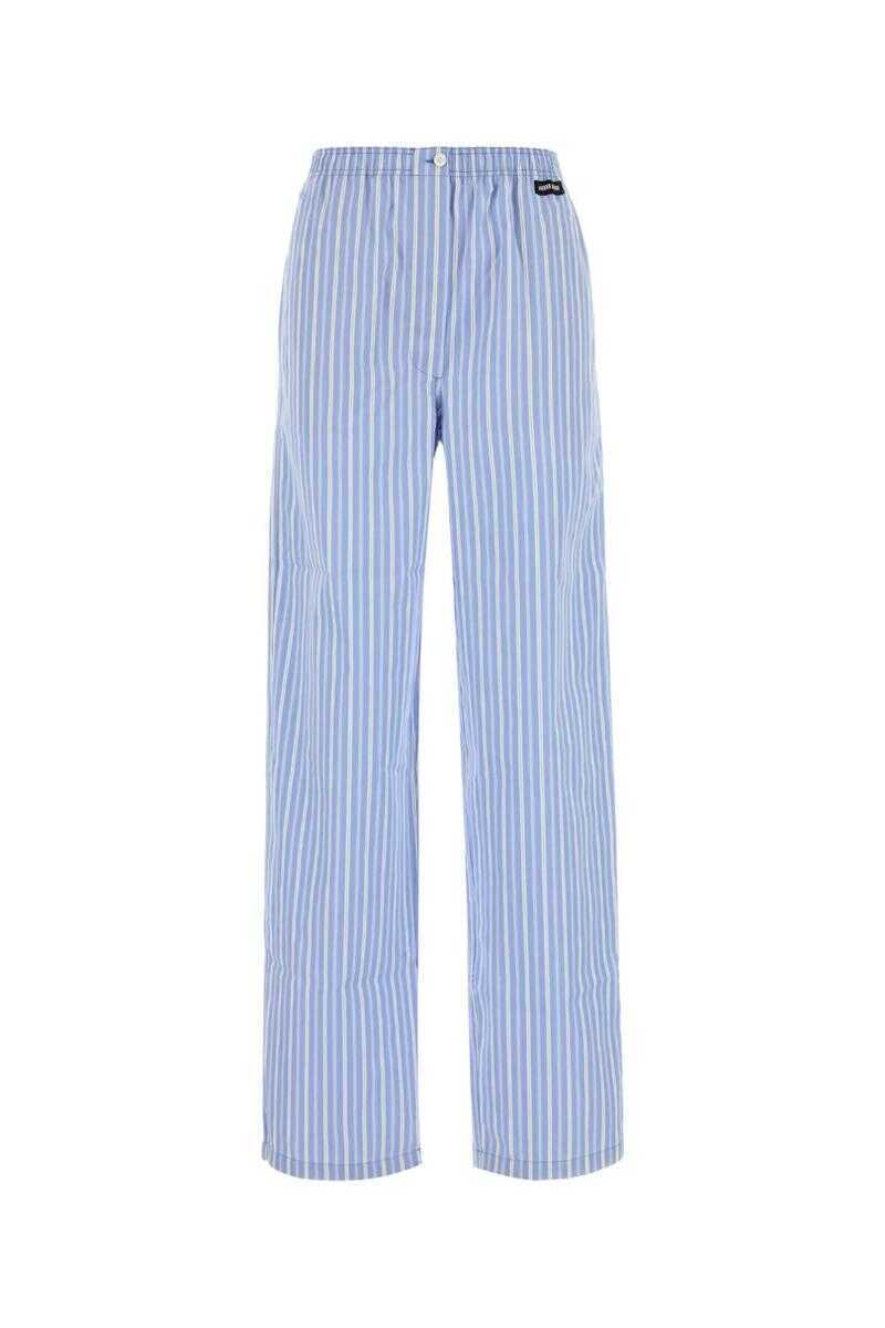 Pantaloni casual Miu Miu Miu Miu Pants STRIPPED Femei (BM 18719178) 1