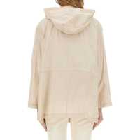 Geci Parka Fay Dama - Geci Parka Fay Fay Linen And Cotton Blend Parka Coat WHITE Femei (BM 18719343) - B-mall.ro