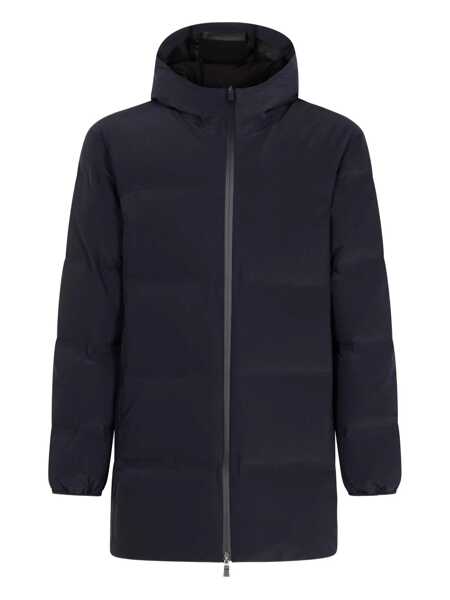 Geci de iarna Herno Herno Midi Hooded Down Jacket BLUE Barbati (BM 18719565) 1