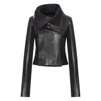 Geci biker Rick Owens Leather Biker Jacket Femei