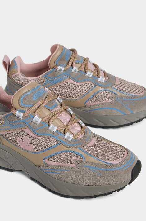 Sneakers DSQUARED2 DSQUARED2 Lace-Up Low Top Sneakers GRIGIOTAUPEROSA Femei (BM 18720123) 3