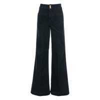 Blugi 'Jane' Black Jeans With Front Patch Pockets In Velvet Woman Femei