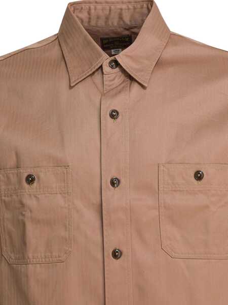 Camasi casual Buzz RicksonS Shirts Beige Barbati (BM 18721023) 4