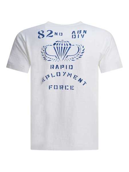 Tricouri Buzz RicksonS 82nd Airborne Division T-shirt White Barbati (BM 18721032) 2