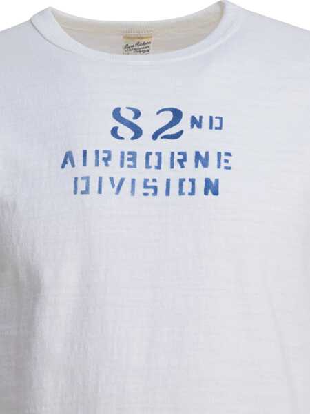 Tricouri Buzz RicksonS 82nd Airborne Division T-shirt White Barbati (BM 18721032) 3