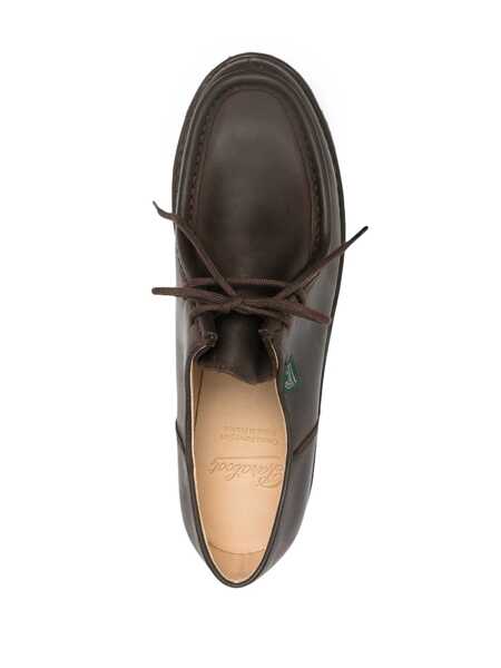 Mocasini PARABOOT Michael lace-up loafers Brown Barbati (BM 18721071) 4