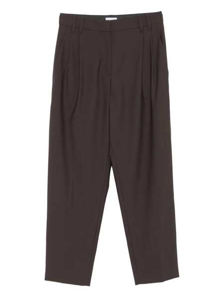 Pantaloni casual Brunello Cucinelli Slouchy pants Brown Femei (BM 18721125) 1