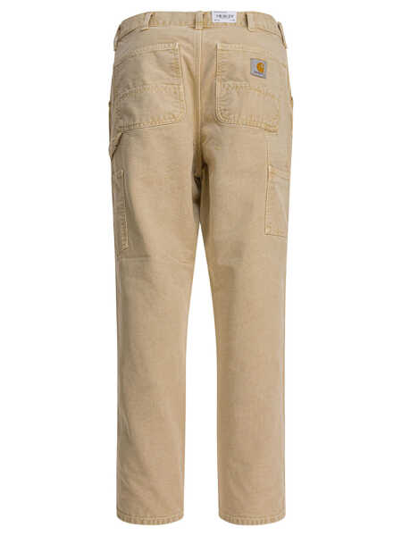 Pantaloni casual Carhartt Single Knee Pants Beige Barbati (BM 18721131) 2