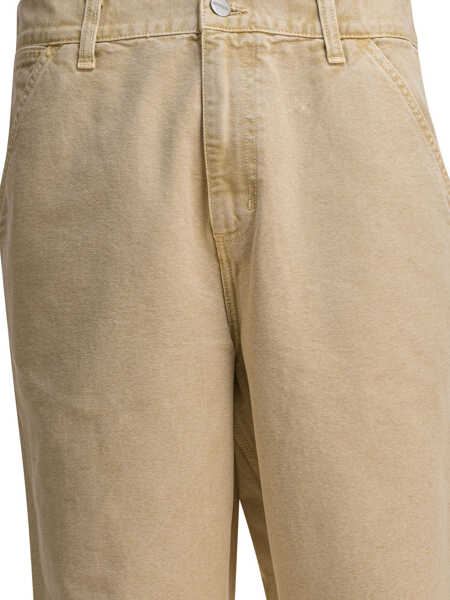 Pantaloni casual Carhartt Single Knee Pants Beige Barbati (BM 18721131) 3
