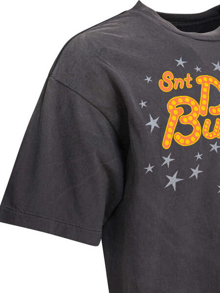 Tricouri SAINT M Short-sleeved cotton t-shirt Black Barbati (BM 18721185) 4