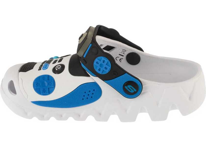 Slapi SKECHERS Foamies: Zaggle - Hydro-Pointz White Baieti (BM 18721810) 2