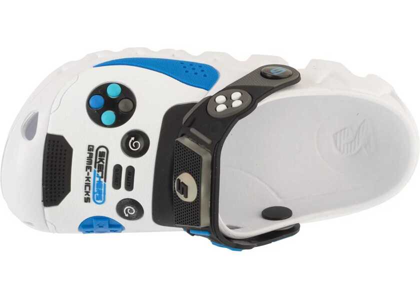 Slapi SKECHERS Foamies: Zaggle - Hydro-Pointz White Baieti (BM 18721810) 3