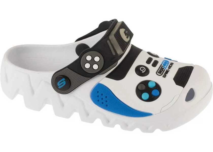 Slapi SKECHERS Foamies: Zaggle - Hydro-Pointz White Baieti (BM 18721810) 1