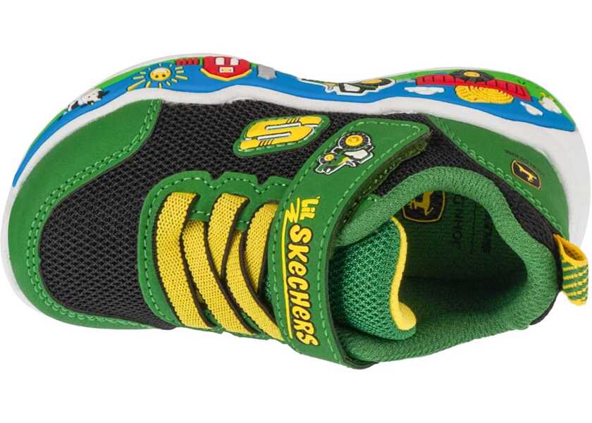 Sneakers SKECHERS Play Scene - Barn-Squad Buddies Green Baieti (BM 18721816) 3