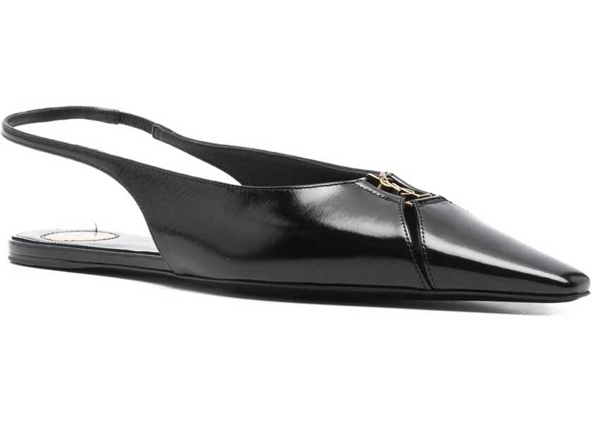 Balerini Saint Laurent Babylon Ballerinas BLACK Femei (BM 18722782) 2