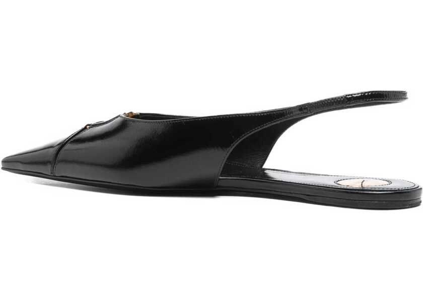 Balerini Saint Laurent Babylon Ballerinas BLACK Femei (BM 18722782) 3