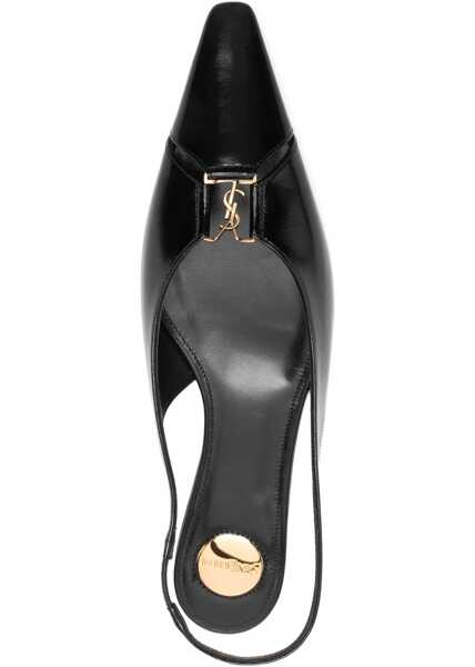 Balerini Saint Laurent Babylon Ballerinas BLACK Femei (BM 18722782) 4