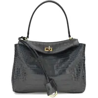 Genti de umar Rodeo Shoulder Bag in crocodile-print leather Femei