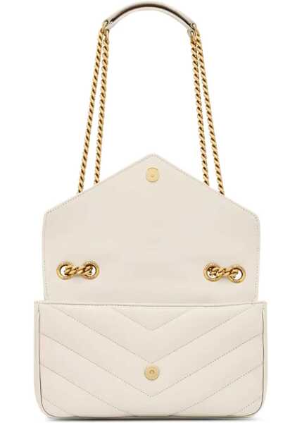 Genti de umar Saint Laurent New LouLou Shoulder Bag IVORY Femei (BM 18722821) 4