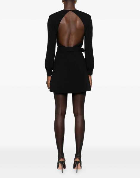 Rochii Saint Laurent Sabl mini Dress with cut nude back BLACK Femei (BM 18722824) 4