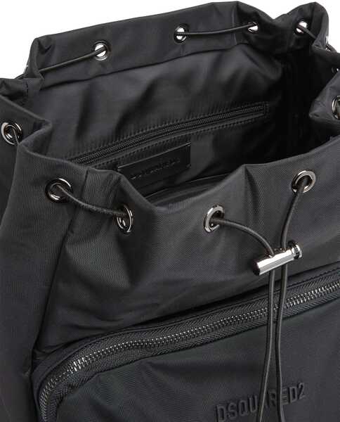 Rucsacuri DSQUARED2 Nylon Backpack BLACK Barbati (BM 18722959) 4