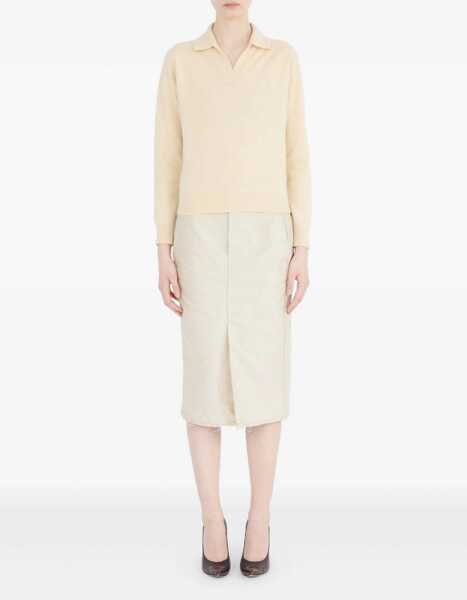 Tricouri Polo Maison Margiela Polo Sweater BUTTER Femei (BM 18722968) 2