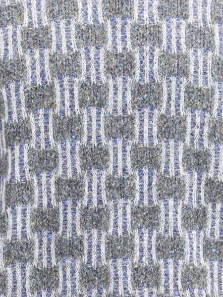 Pulovere Giorgio Armani Graphic pattern turtleneck Sweater F. WHITE/BLUE Barbati (BM 18723037) 2