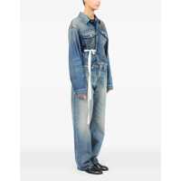 Geci MM6 Maison Margiela Dama - Jachete MM6 Maison Margiela Denim Jacket MEDIUM BLUE Femei (BM 18723052) - B-mall.ro