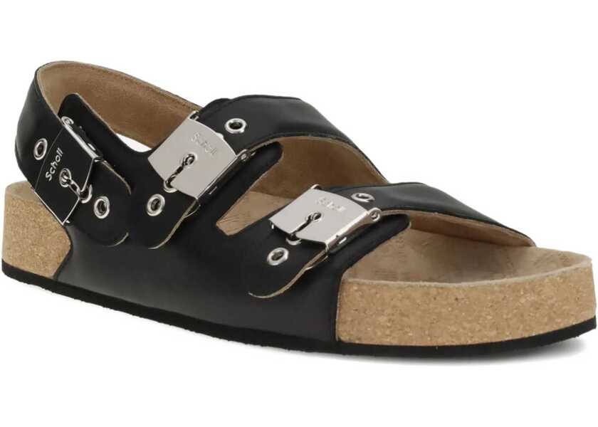 Sandale Balenciaga Scholl flat Sandals BLACK/SILVER Barbati (BM 18723061) 2