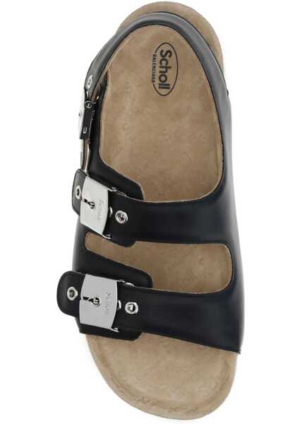 Sandale Balenciaga Scholl flat Sandals BLACK/SILVER Barbati (BM 18723061) 3