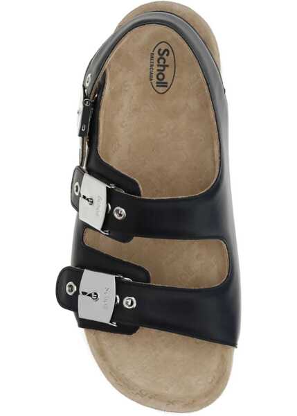 Sandale Balenciaga Scholl flat Sandals BLACK/SILVER Barbati (BM 18723061) 4