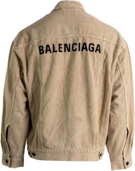 Jachete Balenciaga Oversized denim Jacket BEIGE Barbati (BM 18723097) 2