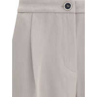 Pantaloni casual Dama - Pantaloni casual Cruna Wide-leg Pants BEIGE Femei (BM 18723196) - B-mall.ro