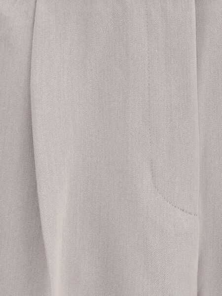 Pantaloni casual Cruna Wide-leg Pants BEIGE Femei (BM 18723196) 5