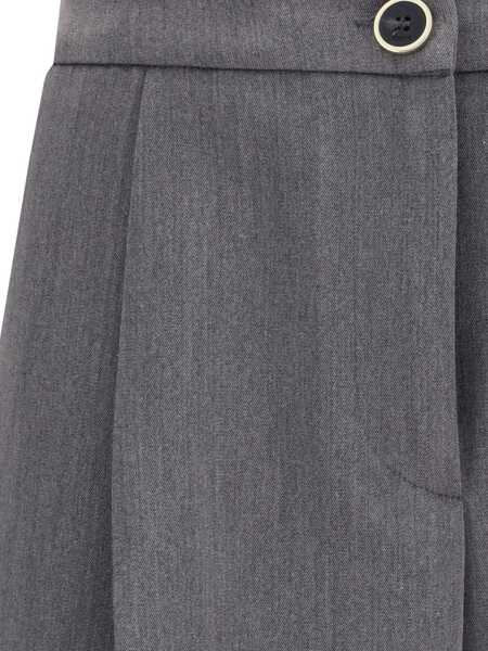 Pantaloni casual Cruna Wide-leg Pants GRIGIO MEDIO Femei (BM 18723226) 5