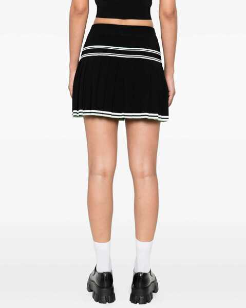 Fuste casual Casablanca Pleated Viscose Miniskirt BLACK Femei (BM 18723379) 4