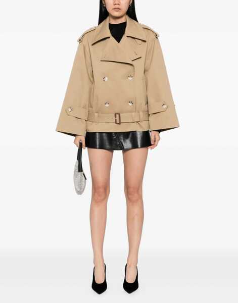 Trenciuri Self-Portrait Trench Jacket BEIGE Femei (BM 18723385) 2