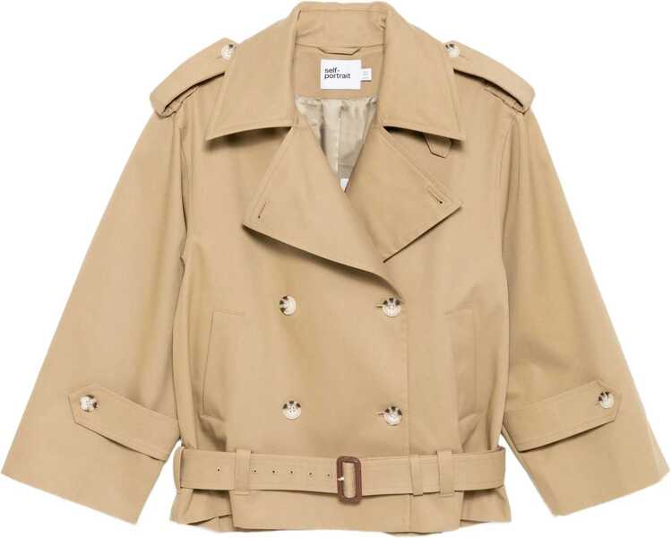 Trenciuri Self-Portrait Trench Jacket BEIGE Femei (BM 18723385) 1