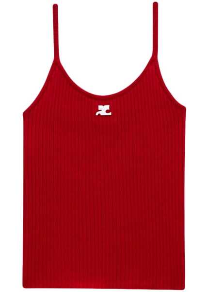 Bluze COURRGES Reedition Knit Tank Top RED Femei (BM 18723397) 1