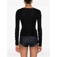 Bluze Dama - Bluze Self-Portrait Viscose Knit Top BLACK Femei (BM 18723439) - B-mall.ro
