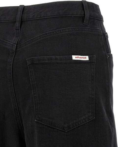 Blugi skinny Self-Portrait Barrel Leg Jeans BLACK Femei (BM 18723460) 3