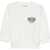 Moschino Hoodless Sweatshirt With Logo WHITE