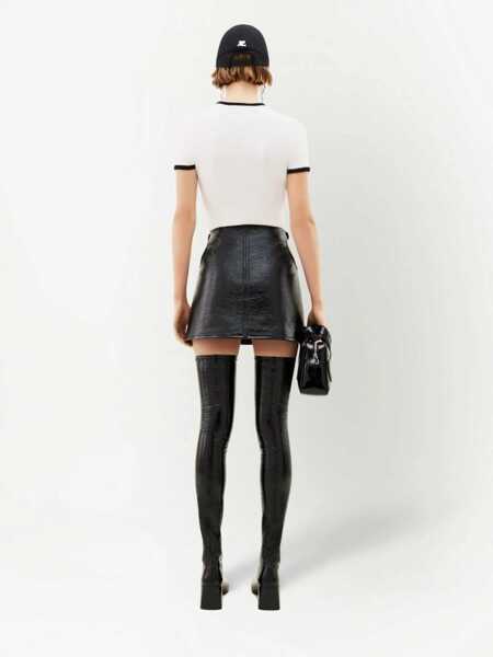 Tricouri COURRGES T-Shirt With Logo WHITE Femei (BM 18723499) 4