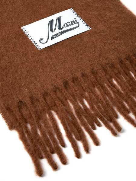 Esarfe Marni Alpaca Scarf BROWN Barbati (BM 18723547) 3