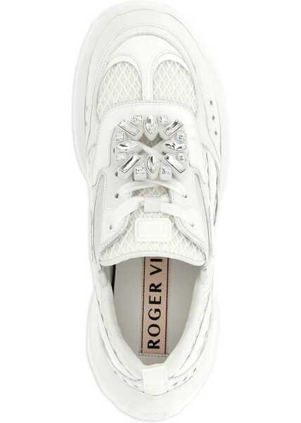 Sneakers Roger Vivier Viv On The Run Sneakers WHITE Femei (BM 18723568) 4