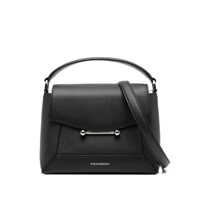 Genti de mana Strathberry Mosaic Top Handle Grain Black - Silver Hardware Bags Femei