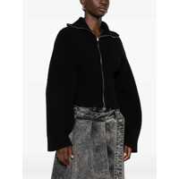 Imbracaminte Dama pagina 311 - Cardigane THE ATTICO Ribbed Wool Cachemire Cardigan Black Femei (BM 18724833) - B-mall.ro